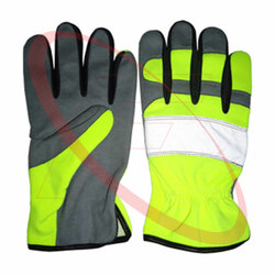 Best Quality High Visibility Mechanic Gloves Synthetic Leather Rigger Gloves