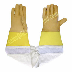 Beekeeping Gloves in Cowhide Leather Bee Keepers Protective Gloves Bee Keeping Gloves