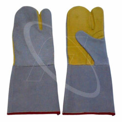 Fida Hussain Cowhide Leather Welding Mitt Gloves Professional Welding Safety Gloves