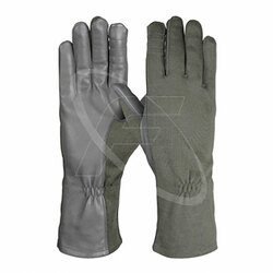 Fida Hussain Top Quality Nomex Flight Gloves Goatskin Leather Pilot Gloves