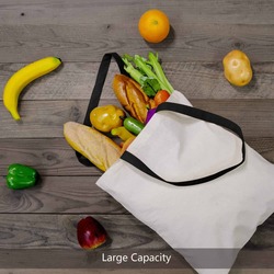 Shopping Bags, Natural Cotton Tote Bags, Lightweight Blank Bulk Cloth bags