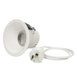 SAA 9W tri-color dial code downlight with plug