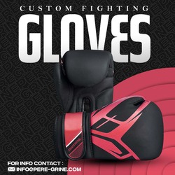 Cheap boxing gloves custom logo black boxing gear