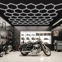 Hexagon Lighting For Car Detailing Auto Body Shop Light