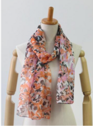 Latest multi-colour light printing fashion ladies poncho