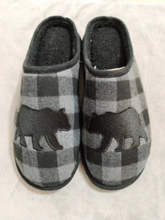 casual bear emboridery indoor slipper