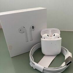 Brand New ?ppl? ?irp?ds 2nd Generation With Earphone Earbuds Wireless Charging Box