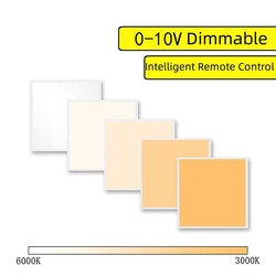 0-10V Dimming Flat Panel Light 2x2 1x4 2x4 Led Backlit Panel Light For Supermarket Office