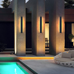 Factory Price Landscape Wall lamps Courtyard Garden 4W 10W 22W Line Lights Wall Lamp IP55 Waterproof