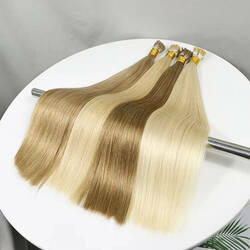Human hair Pre-bonded hair extensions