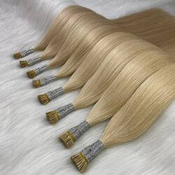 Human Hair I tip hair extensions
