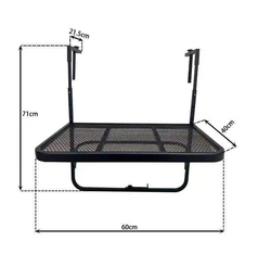 Wall Mount Adjustable Folding Balcony Hanging Table