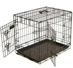 Double Door Metal Durable Folding Pet Crate