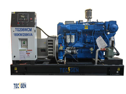 154kW MARINE GENERATOR SET with Sea-water Heat Exchanger