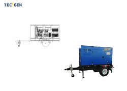 Mobile Generator Trailer Type 50kVA 60Hz