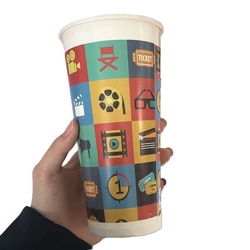 4oz Single Wall Coffee Paper Cup with logo Customized Printing logo