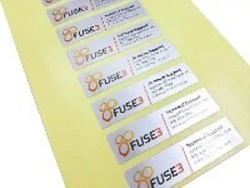 Silver Polyester Sticker