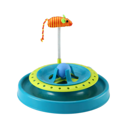 Interactive Cat Toy 2-in-1 Mouse Catching Ball with Track