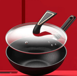 Coated Cast Iron Frying Pan