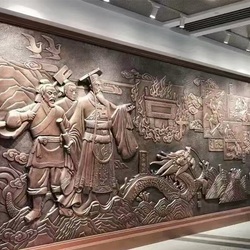 Modern art sculptures including landscape