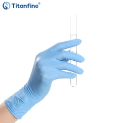 9 inch 3.5g Blue Examination Nitrile Gloves 