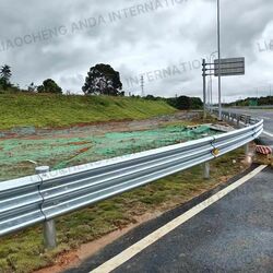 Three Wave Corrugated Guardrail