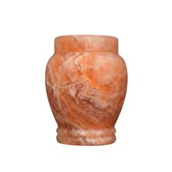 Natural Pink Himalayan Salt Urn for Human Ashes – Handcrafted Memorial Urn