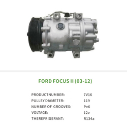1433627 AC Compressor for Ford FOCUS II VOLVO S40 II V50 7V16