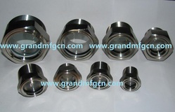 Stainless steel oil level sight glass window plugs for pumps