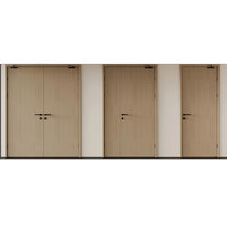 Steel-Wood Composite Fire Door