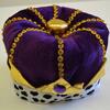 Purple Kings Crown Hat- Adult Size