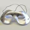 Half Mask- Silver- Shiny Material