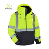 100% polyester fleece sweatshirts high visibility safety workwear winter construction safety jackets