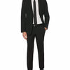 Men's Slim Fit Check Washable Suit