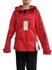Young Lady Coat zipper closure with hoodies fashion print