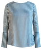 Ladies' Long Sleeve Blouse with Long Cuffed Sleeves-012