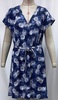 Ladies' V-neck Linen Blend Dress-002