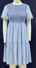 Ladies' Denim Smock Long Shirt-001