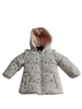 Children Jacket with Print Fabric and Short Plush Lining Warmkeeping