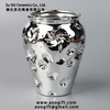 Electroplating ceramic flower pots custom gardening supplies