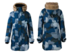 amouflage wWaterproof  windbreak lamb wool hooded women outdoor parka jacket