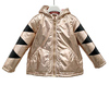 Girl's jacket with foil fabric
