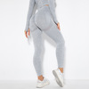 Women Yoga Washed Denim Scrunch Butt Lift Gym High Waist Leggings For Women