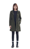 Big Size Women Long Style Spring Army Green Jackets