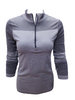 2021 Wholesale with thumb hole and zip on front and print below inside neck Women's seamless sports