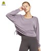 Dropped Shoulders Yoga Top with Straps