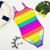 2021 little girl one-piece Daisy Beach Sport 1-Piece Swimsuit,crossing strap