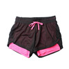New design summer double Layers shorts women's narrow fitness shorts women's elastic casual shorts