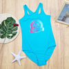 2021 little girl one-piece swimsuit ,UPF50