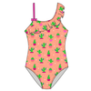 Flounce designed girls swimsuit